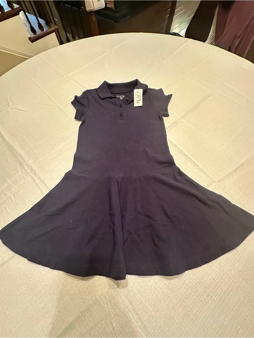 The Children’s Place Girls Navy Polo Dress - 7/8